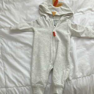 One seasonal  Thanksgiving, turkey onesie